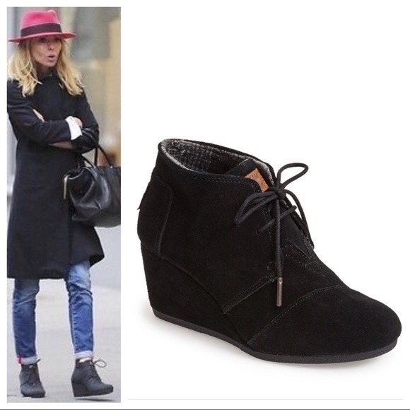 NWT TOMS Women's Kala Desert Wedge Bootie sz 11 - Picture 5 of 8